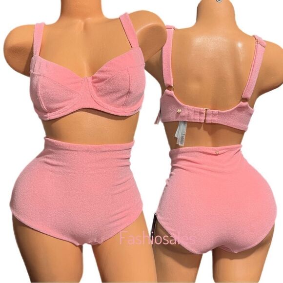 Victorias Secret Set Wicked Push Up without padding terry Bikini Top & Bottom - Picture 5 of 12